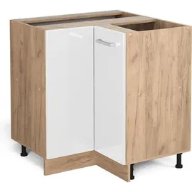 Vicco Eckunterschrank R-Line 86 x 46 x 81,5 cm Weiß