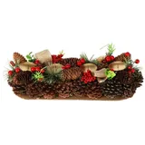 Home Styling Home & Adventskranz mit Zapfen, Kerzenhalter, 41 cm