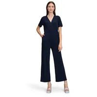 Cartoon Damen Jumpsuit mit Bindegürtel 36, Dunkelblau - 36W