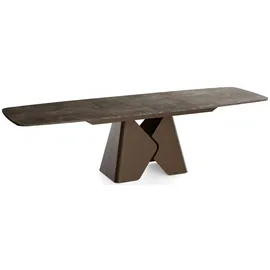 WFL GROUP Vanta 180 x 76 x 90 cm ausziehbar Dunkelgrau
