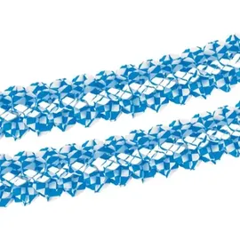 Papstar Girlande, Papier Ø 16 cm, 4 m Bayrisch Blau" schwer entflammbar