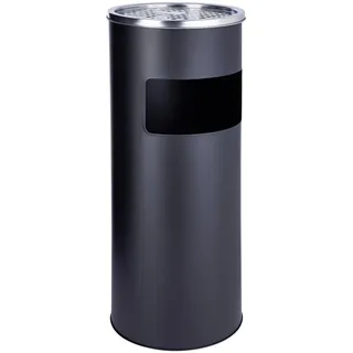 Svita Standaschenbecher Eimer Aschenbecher Mülleimer Ascher 60x25cm Schwarz