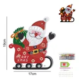 XDOVET Kreativset Weihnachtsdeko Diamond Painting Bastelset mit LED Lampe Kreativ, Weihnachtsdekoration Nachtlicht Deko Geschenke Weihnachtsgeschenke