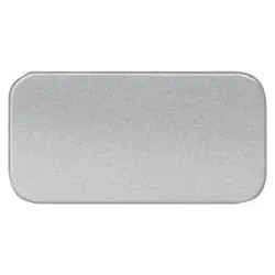 Siemens 3SB29012AF Bezeichnungsschild zum Kleben, Schildgröße 9, 5x18, 5mm, silberfarben, vor  - 10 Stück
