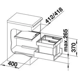 Blanco Flexon II 32 l Grau