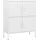 vidaXL Lagerschrank 80 x 101,5 x 35 cm Weiß