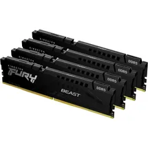 Kingston FURY Beast DDR5 5200MT/s 64GB Kit (4x16GB) CL40 Schwarz KF552C40BBK4-64