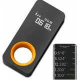 Laser-Entfernungsmesser 30 Fuß (73 x 33,2 mm), tragbarer Mini-Digitallaser, Genauigkeit ±2 mm, Bluetooth, OLED-Display, Länge messen