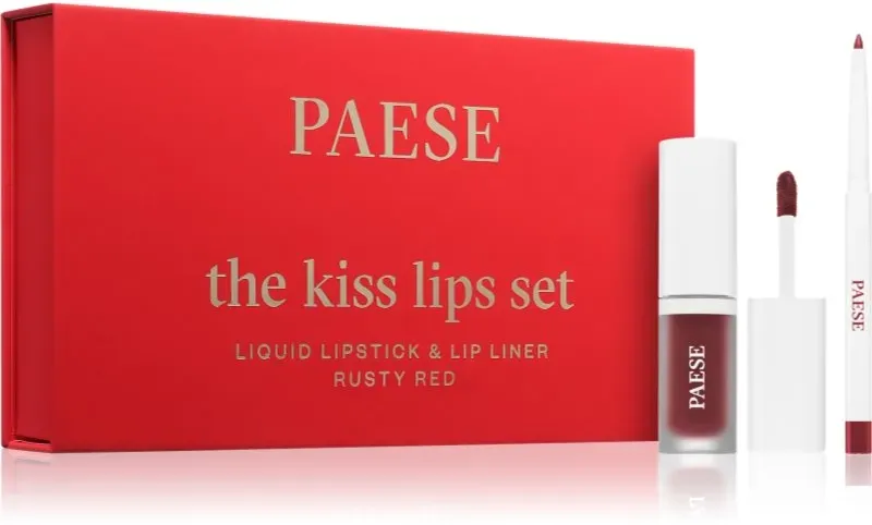 Paese The Kiss Lips Set Rusty Red Geschenkset Farbton 04 Rusty Red