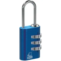 Basi 6170-4000-1300 Kofferschloss KS 611 mit einstellbarer Zahlenkombination Blau