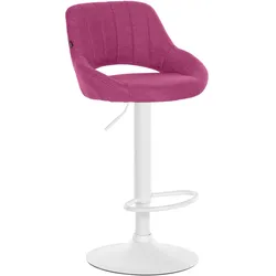 CLP Barhocker Milet Stoff lila/weiß