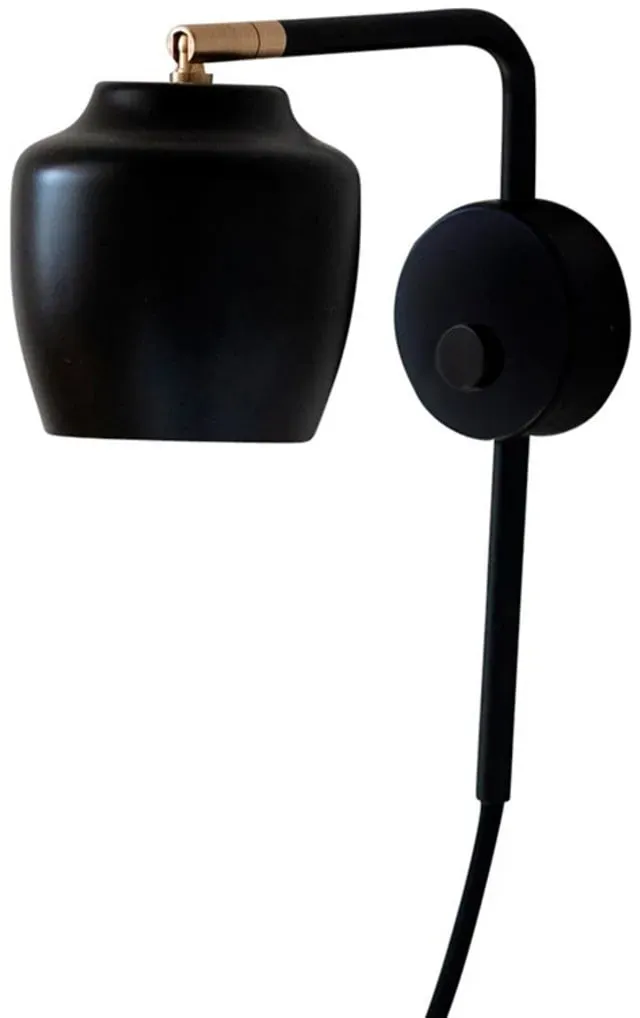 Wandleuchte CPH Lighting, Schwarz, für Wohnzimmer, Aluminium - 8.8 - 20.5