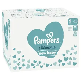 Pampers Pampers® Windeln HarmonieTM Größe Gr.2 (4-8 kg) für Neugeborene (0-3 Monate), 204 St.