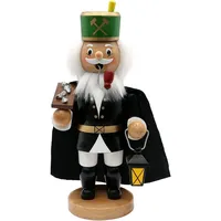 Dekoteam24 Rauchfigur, Schwarz, Holz, 6x17x9 cm, Dekoration, Weihnachtsdekoration
