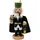 Dekoteam24 Rauchfigur, Schwarz, Holz, 6x17x9 cm, Dekoration, Weihnachtsdekoration