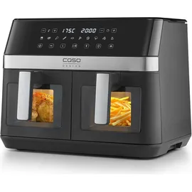 CASO Design AirFry Duo Chef 3186 schwarz/silber