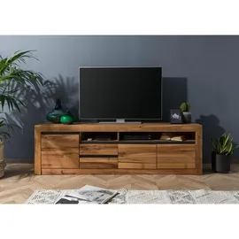 Massivmoebel24 Montreux TV-Lowboard 185x45x55 cm Eiche Natur Geölt Massivholz