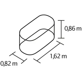 Vitavia Vita Basic 162 x 82 x 86 cm blank