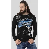 Cipo & Baxx "Sweatshirts", Herren, Gr. M, schwarz, 95%