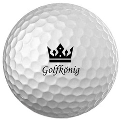 Lasernauten Golfball 3 Stück Golfbälle Wilson Ultra mit Gravur Spruch Ihrer Wahl Golfball weiß