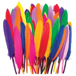 Bunte Mini Federn (pro Set 80) Bastelmaterial