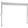 Konifera Klemmmarkise 300 x 150 cm Grau/Weiß