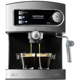 Cecotec Cumbia Power Espresso 20 Barista schwarz/silber + Doppelauslassfilterhalter + 2 Filter