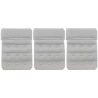varivendo BH-Verlängerung 3er Set 3-reihig, 45 mm weiß (Stück, 3 St), BH-Verlängerung, BH-Extender, BH-Verlängerungsstück, BH-Erweiterung, B weiß 45 mm