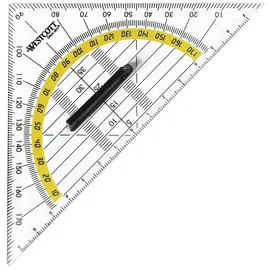 Westcott Geodreieck 16,0 cm transparent