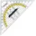 Westcott Geodreieck 16,0 cm transparent