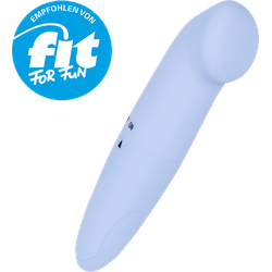 Vibrator mit abgeflachter Spitze, 12 cm, hellblau