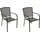 DEGAMO Gartensessel Classic 55,5 x 57 x 87 cm grau 2 St.
