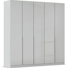 Rauch »Kleiderschrank Kleiderschränke Schrank Garderobe AGORDO mit Glasfront«, (in zwei Griff-Farben), durchdachte Innenausstattung, in 6 Breiten und 2 Höhen MADE IN GERMANY, grau
