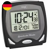 TFA Dostmann Sprechender Funk-Wecker Ideal Für Sehbehinderte, 60.2541.01, Zeitan