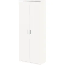 FMD Mehrzweckschrank FMD "Inca 3", weiß (weiß perl), B:73,3cm H:184cm T:34,4cm, Holzwerkstoff, Schränke, Mehrzweckschrank, viel Stauraum, mit oder ohne Spiegel