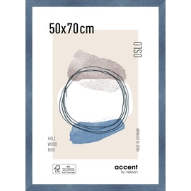 accent by nielsen Accent Holz Bilderrahmen Oslo 50x70 cm, Blau