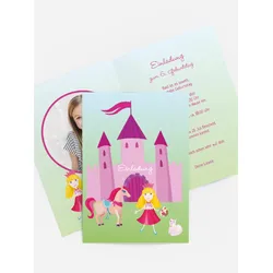 Einladungskarten Kindergeburtstag selbst gestalten mit Spruch und Fotos im Onlinedesigner bei Meine-Kartenmanufaktur.de