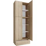 VCM my office Aktenschrank XXL Lona, 917793 sonoma-eiche 3 Fachböden 70,0 x 200,0 x 39,0 cm