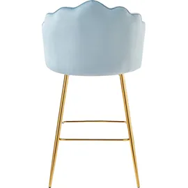 SalesFever Barhocker 2er-Set 52 x 100 x 54 cm Grau
