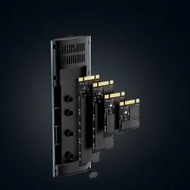 UGREEN 10902 Speicherlaufwerksgehäuse SSD-Gehäuse, M.2 M.2, USB Anschluss, Silber