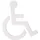 Hewi 801 Symbol Rollstuhl 801.91.03098 signalweiß, selbstklebend