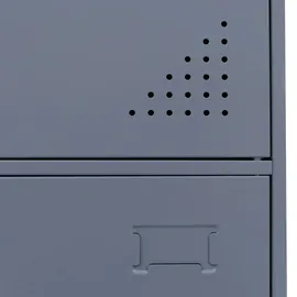 Mendler HWC-P63 Spind 90 x 38 x 45 cm Grau