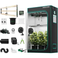 MARS HYDRO Growzelt Komplettset mit FC4000 Samsung LM301H App-Regelung Dimmbarer LED Grow Lampe,120X60X180cm 1680D Hoch Reflektierend Mylar Grow Box Komplettset,4" Effizientes Belüftungssatz