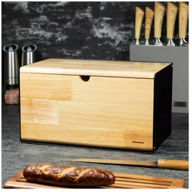 Klausberg Brotkasten, Beige, Holz, 35x21x20 cm, Küchenzubehör, Brotkästen & -Körbe