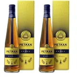 Metaxa 5 Sterne mit 38% vol. | Einzigartiger Brandy aus Griechenland (1 x 0,7l) (Packung mit 2)