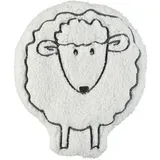 Fashy Wärmekissen Schaf Dolly, 18 x 16 cm, mit Kirschkernen, mit Plüschbezug, für die Mikrowelle