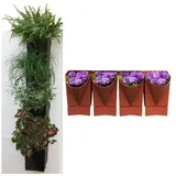 VCM 4x Wandgarten Hängegarten Pflanzgefäß