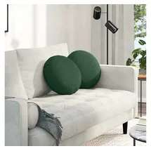 vidaXL Sitzkissen Ø 40 cm grün 2 St.