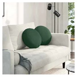 vidaXL Sitzkissen Ø 40 cm grün 2 St.