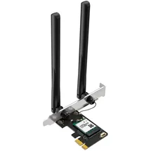 Mercusys MA70XE Wi-Fi 6 Bluetooth 5.4 PCIe-Adapter, bis zu 1201 Mbit/s bei 5 GHz und 574 Mbit/s bei 2,4 GHz, 2 × Hochleistungsantennen, WPA3, MU-MIMO, unterstützt nur Windows 11/10, Wi-FI 6 AX1800